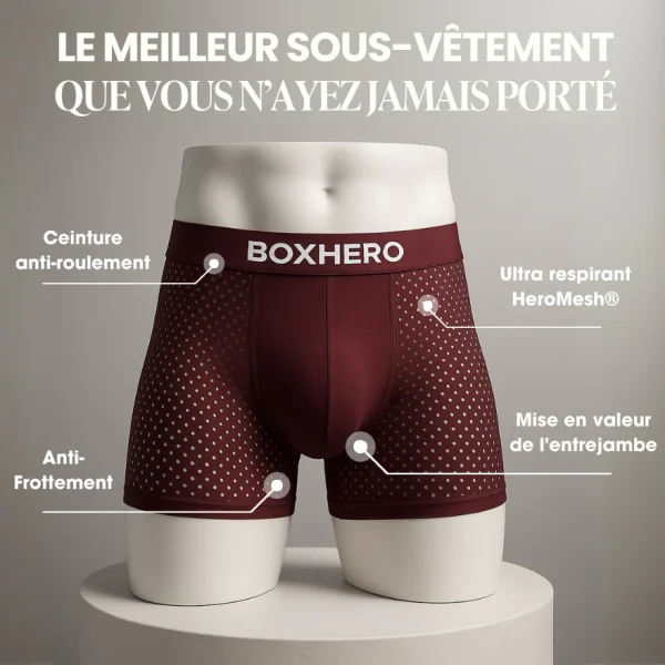BOXER BOXHERO 1.0 EN FIBRE DE BAMBOU - CONFORT RÉVOLUTIONNÉ TOUT AU LONG DE LA JOURNÉE - Image 6